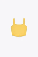BASIC KNIT CROP TOP
