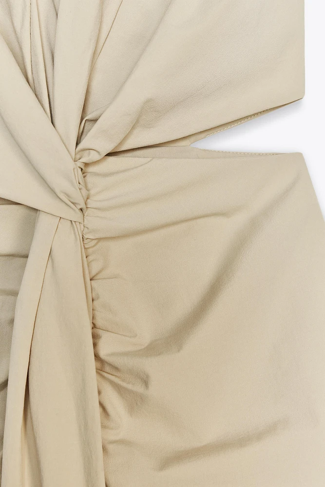 CUT OUT KNOT MIDI DRESS