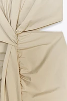 CUT OUT KNOT MIDI DRESS