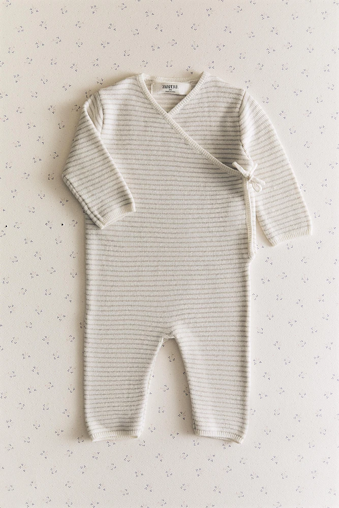 CHILDREN'S COTTON AND SILK ROMPER