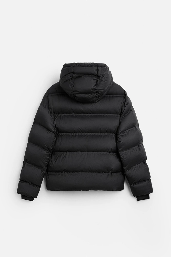 HOODED QUILTED JACKET