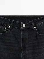 Mid-rise straight-leg regular length jeans