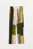 SATIN PRINTED PANTS