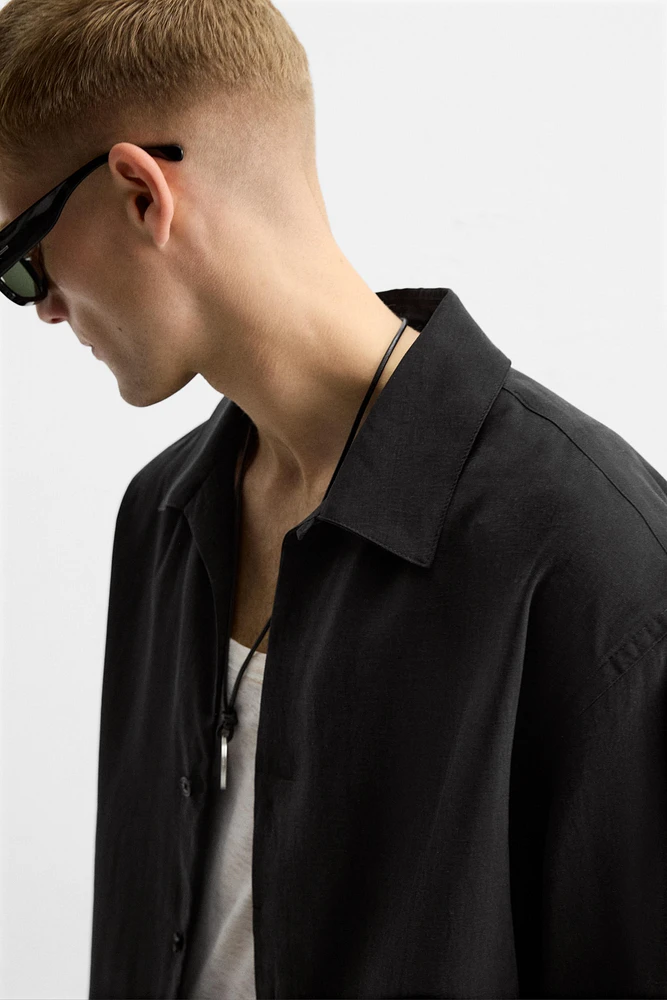RELAXED FIT FLOWY SHIRT