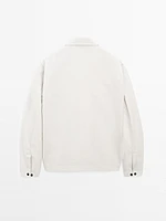 Cotton blend crepe overshirt - Limited Edition