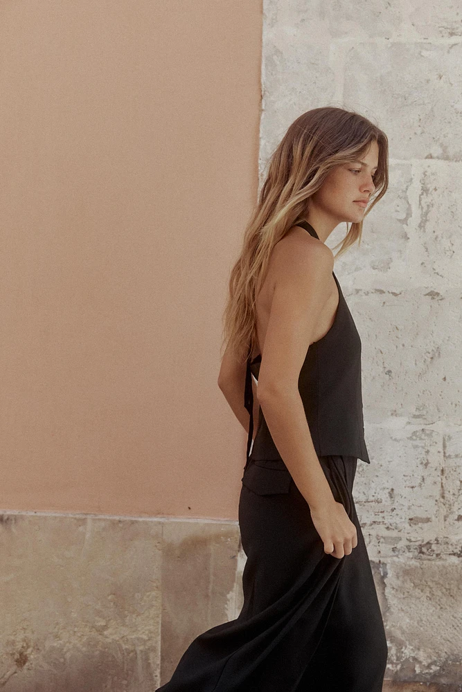 HALTER TIE TOP VEST