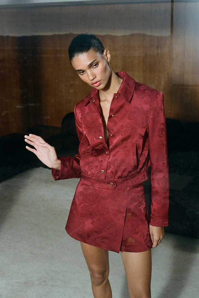 JACQUARD BOMBER JACKET