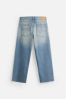 RIPPED BAGGY FIT JEANS