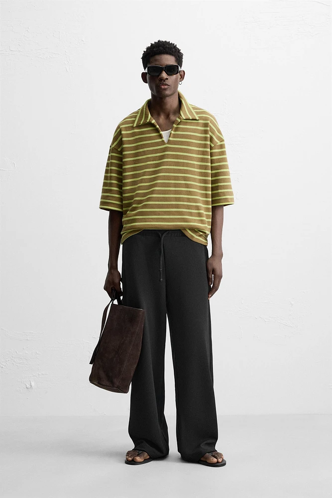 PANTALON WIDE FIT STRUCTURE INTERLOCK