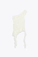 ASYMMETRIC LACE TOP
