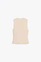 KNIT VEST TOP