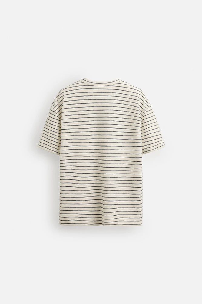 JACQUARD STRIPED T-SHIRT