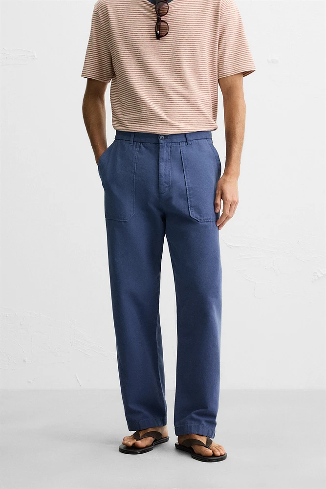 PANTALON STRAIGHT FIT CANVAS