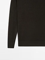 100% linen oversize knit sweater