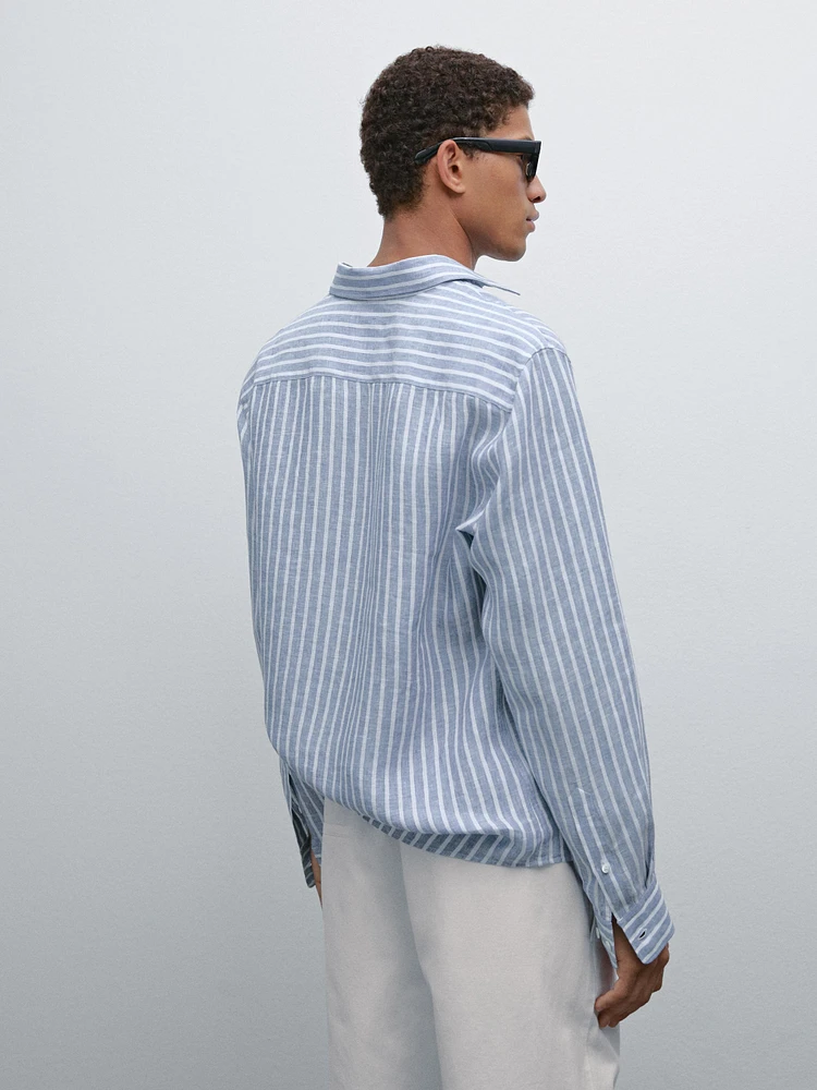 Chemise à rayures regular fit