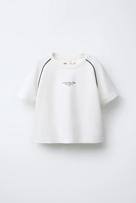 MODAL TEXT T-SHIRT