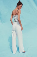 TOP CORSETERIE À POIS