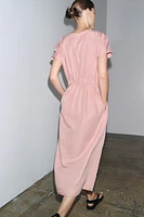 ZW COLLECTION PLEATED MIDI DRESS