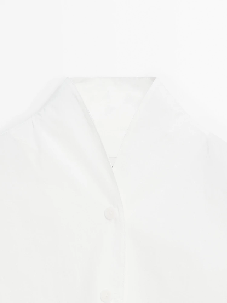 Chemise en popeline à col montant - Limited Edition