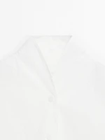 Chemise en popeline à col montant - Limited Edition