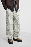 ABSTRACT PRINT CARPENTER PANTS