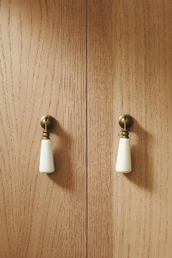 SET OF CERAMIC DROPLET KNOBS (SET OF 2)