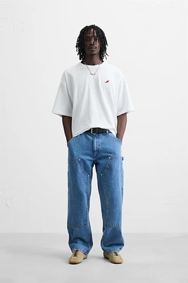 T-SHIRT IMPRIMÉ EN MATIÈRES VARIÉES