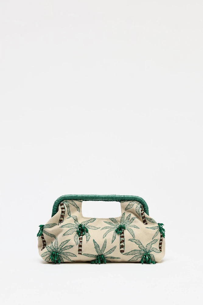 BEADED DETAIL CLUTCH