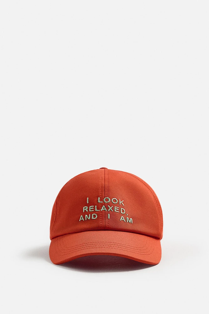 CASQUETTE TEXTE BROD