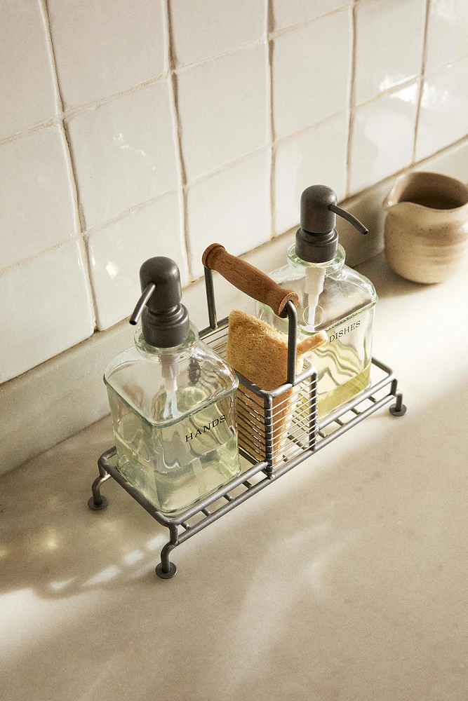 DOUBLE KITCHEN DISPENSER WITH STAND