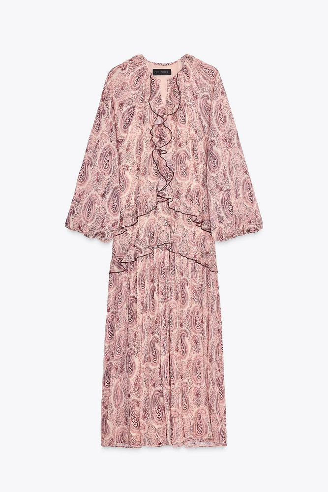 ROBE IMPRIMÉE À VOLANTS