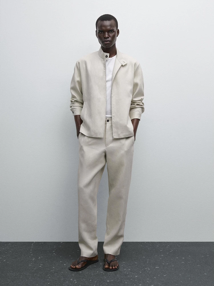 Veste légère 100 % lin