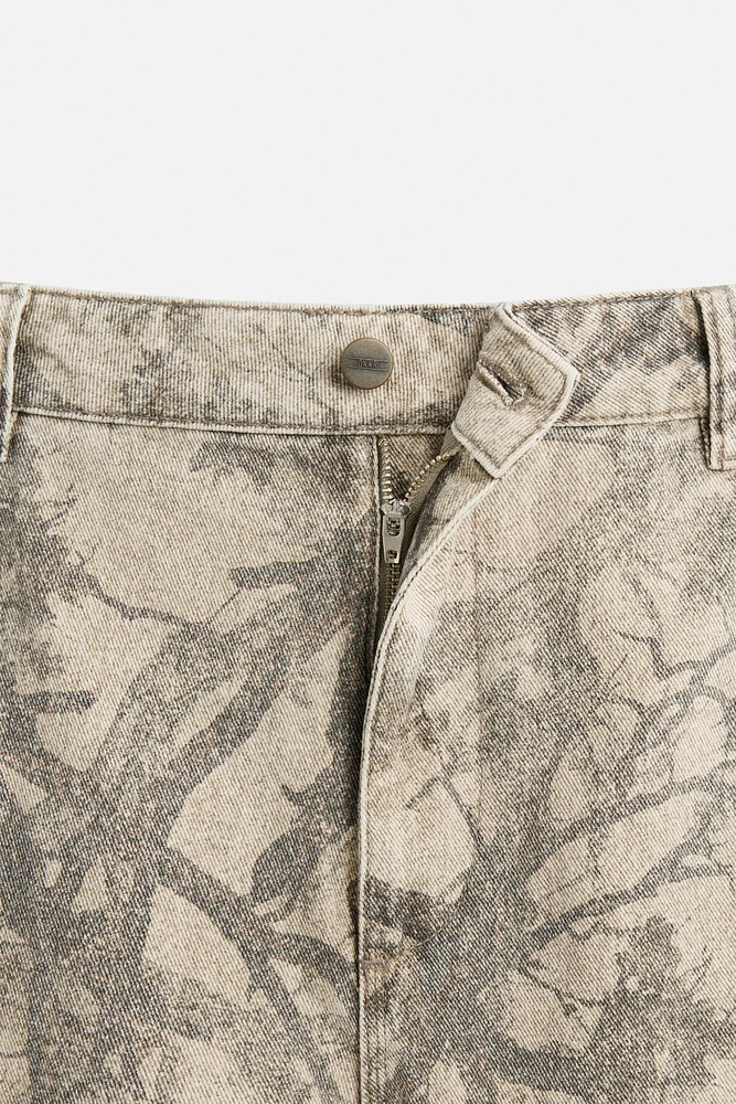 ABSTRACT PRINT CARPENTER PANTS