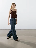 Top en maille crochetée