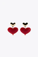 COMBINED HEART EARRINGS