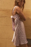 SATIN EFFECT SHORT DRESS