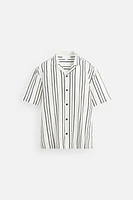 STRIPED FLOWY SHIRT