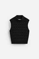 TEXTURED KNIT VEST LIMITED EDITION