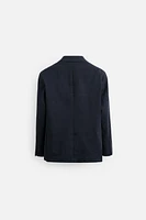 REGULAR FIT TEXTURED BLAZER