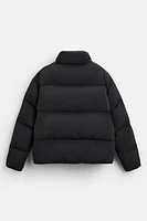 100% FEATHER FILL PUFFER JACKET