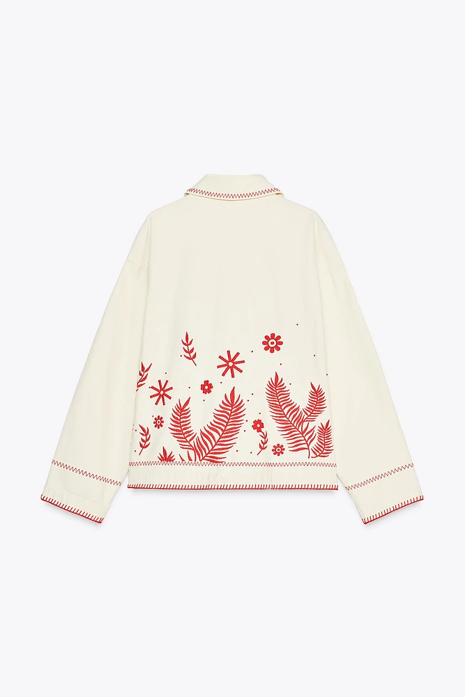 ZW COLLECTION EMBROIDERED OVERSHIRT