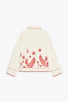 ZW COLLECTION EMBROIDERED OVERSHIRT