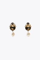 LADYBUG PEARL EARRINGS