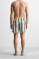 STRIPED MID-LENGTH SWIMSUIT