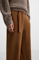 KNIT PANTS WITH BELT X NANUSHKA