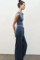 STRAIGHT LEG CORDUROY PANTS ZW COLLECTION