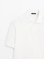 Polo manches courtes lin