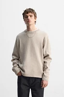 TURN-UP CUFF SWEATER