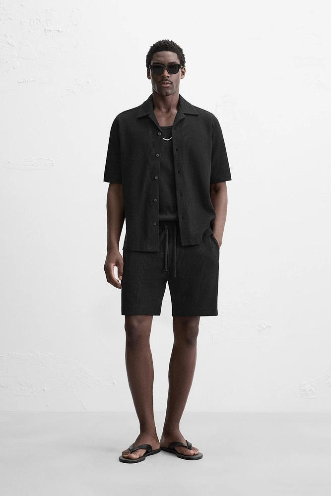 CHEMISE JACQUARD RAYURES