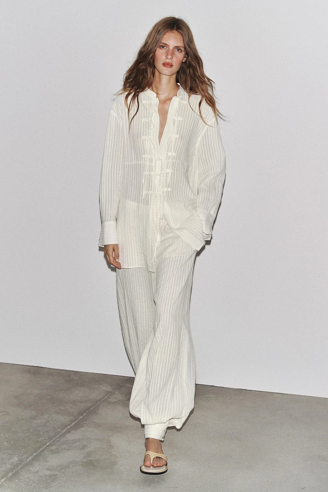 ZW COLLECTION STRIPED CUFF PANTS